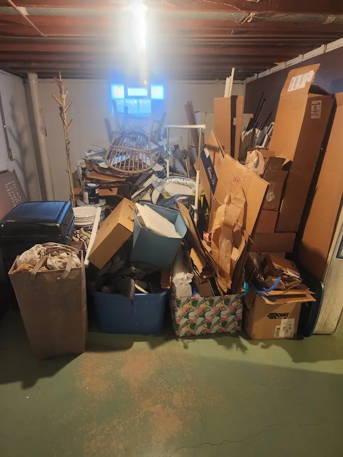 Roll-off dumpster container at job site for Yard Waste Dumpster Rental in Cranberry